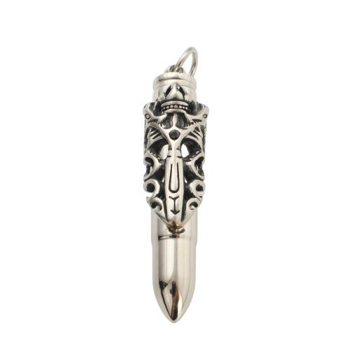 Cinerary Casket Pendant, 304 Stainless Steel, DIY & blacken, original color 