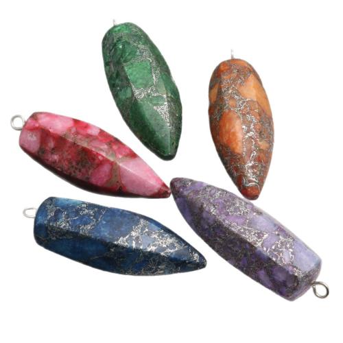 Impression Jasper Pendants, polished, DIY 