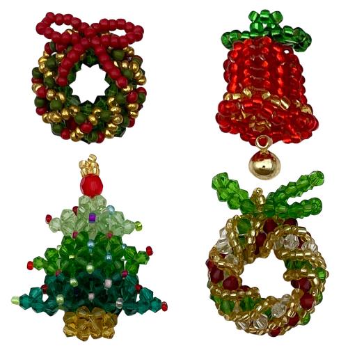 Pendentifs bijoux en cristal, fait à la main, Conception de Noël & DIY & styles différents pour le choix, Vendu par PC