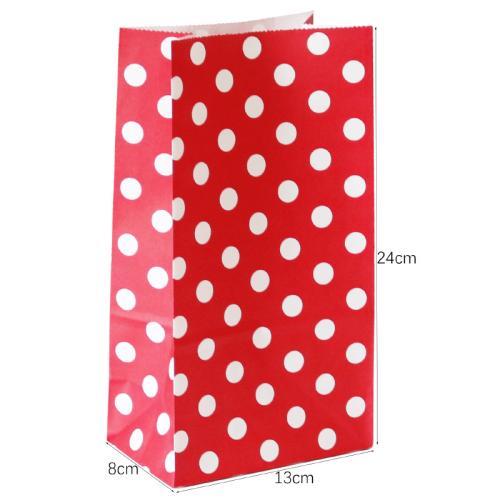 Kraft Christmas Gift Bag, Rectangle, printing, Christmas Design 