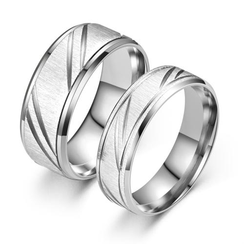 304 Stainless Steel Finger Ring & for couple, original color, US Ring [