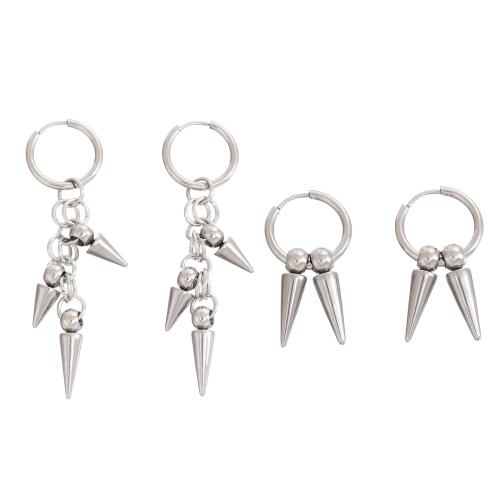 Stainless Steel Drop Earring, plated, fashion jewelry & Unisex 