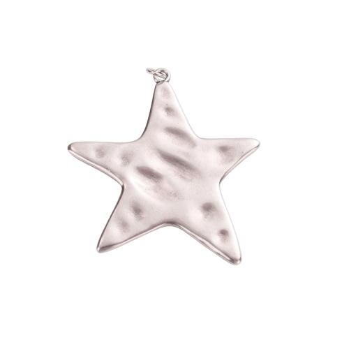 Enamel Brass Pendants, Starfish, platinum plated, DIY Approx 3.5mm 