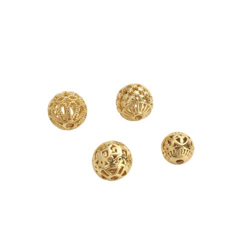 Entretoise de perles en laiton, Plaqué d'or, DIY & styles différents pour le choix & creux Environ 1.5mm, Vendu par PC[