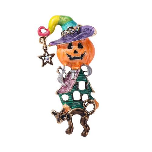 亜鉛合金 ブローチ, 魔術師, メッキ, ハロウィン & エナメル & ライン石のある 売り手 パソコン