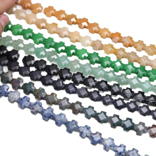 Single Gemstone Beads, Cross, DIY & faceted Approx 