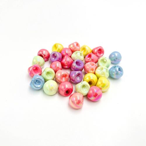 Plating Acrylic Beads, colorful plated, DIY 16mm Approx 3.5mm [