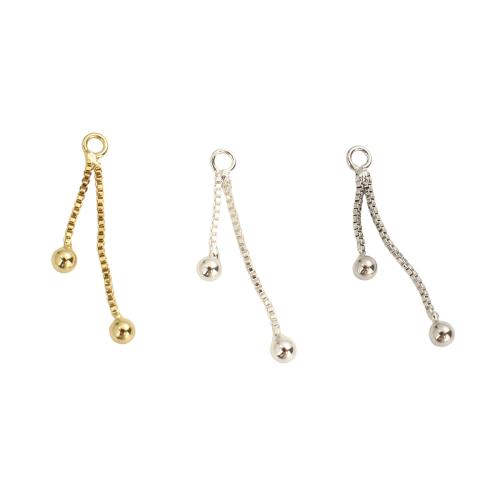 Brass Jewelry Pendants, plated, DIY & box chain 25mm Approx 1.5mm 