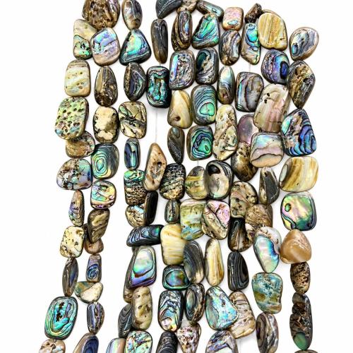 Бусины из ракушек абалона, Раковина морское ушко, Нерегулярные, DIY, beads size 9-10mm, Приблизительно 28-29ПК/Strand, продается Strand
