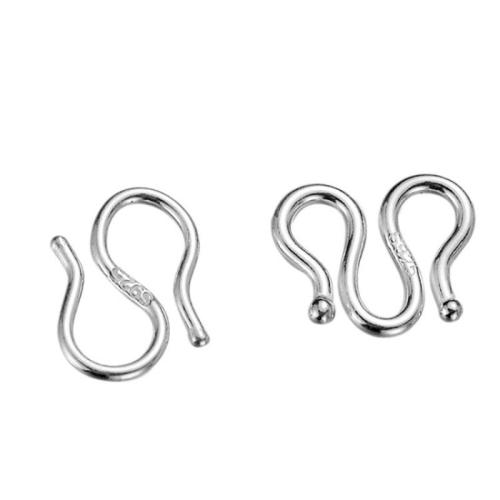 Sterling Silver S Hook Clasp, 925 Sterling Silver, DIY [