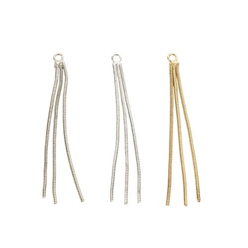 Brass Jewelry Pendants, plated, DIY 52.5mm Approx 2.5mm 