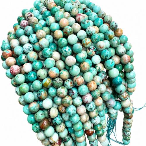 Phoenix Turquoise Beads, Round, polished, DIY turquoise blue 