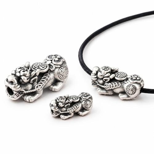 Sterling Silver Spacer Beads, 925 Sterling Silver, Mythical Wild Animal, DIY 