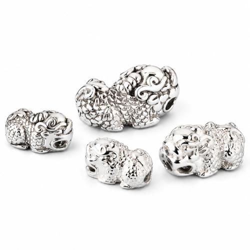 Sterling Silver Spacer Beads, 925 Sterling Silver, Mythical Wild Animal, DIY 