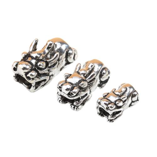 Sterling Silver Spacer Beads, 925 Sterling Silver, Mythical Wild Animal, DIY 