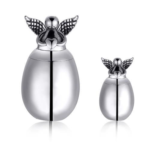 304 Stainless Steel Cinerary Casket Pendant, Angel, DIY original color 