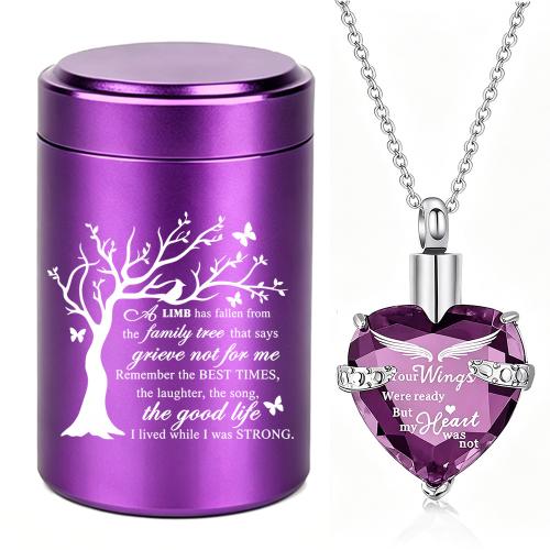 Aluminum Alloy Cinerary Casket Pendant, plated, DIY & with letter pattern 