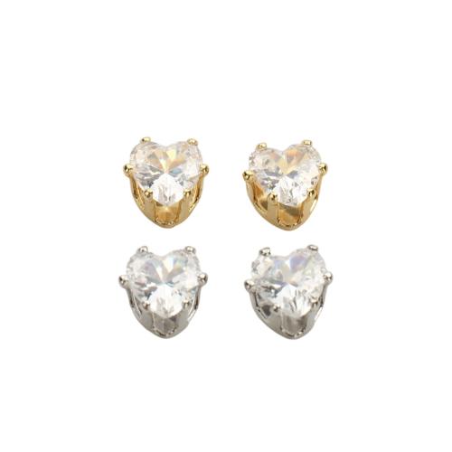 Cuentas de Circonita bronce, metal, chapado, Bricolaje & micro arcilla de zirconia cúbica, más colores para la opción, 7x6.4x5.2mm, Vendido por UD