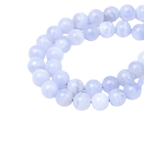 Natural Purple Agate Beads, Round, polished, DIY 
