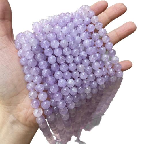 Single Gemstone Beads, Jade, Round, DIY purple 