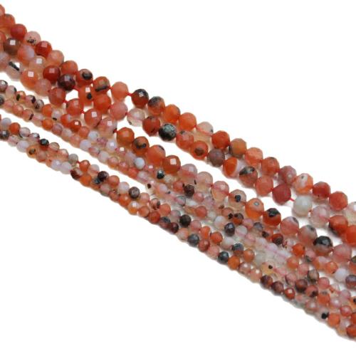 Natural Red Agate Beads, Yunnan Red Agate, Round, DIY Approx 38 cm 