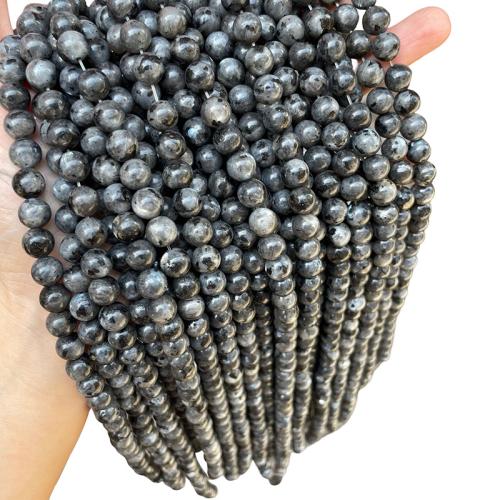 Labradorite Beads, Round, DIY black 
