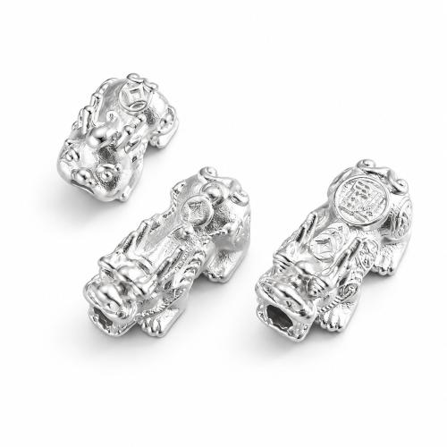 серебряный бисер распорки, 925 пробы, Сказочный Дикий Зверь, DIY & разные стили для выбора, продается PC[