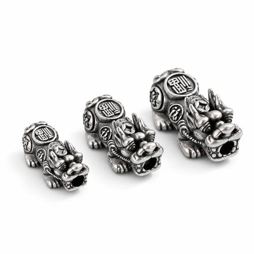 серебряный бисер распорки, 925 пробы, Сказочный Дикий Зверь, Винтаж & DIY & разный размер для выбора, продается PC[