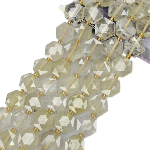 Einzelne Edelstein Perlen, Sechseck, DIY & verschiedenen Materialien für die Wahl, keine, 5x13mm, 13PCs/Strang, verkauft von Strang