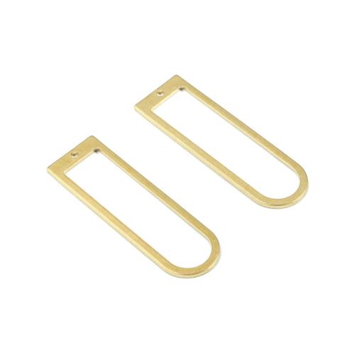 Brass Jewelry Pendants, Geometrical Pattern, DIY & hollow, original color 
