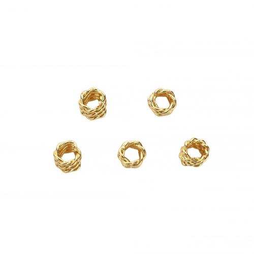 Brass Spacer Beads, real gold plated, DIY Approx 2mm 