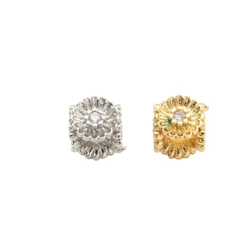 Brass Spacer Beads, plated, DIY & micro pave cubic zirconia 