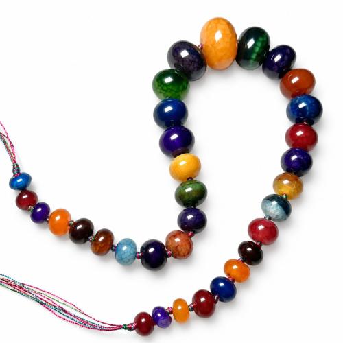 Natürliche Crackle Achat Perlen, Geknister Achat, DIY, keine, beads 12-30mm, Länge:ca. 49 cm, verkauft von Strang
