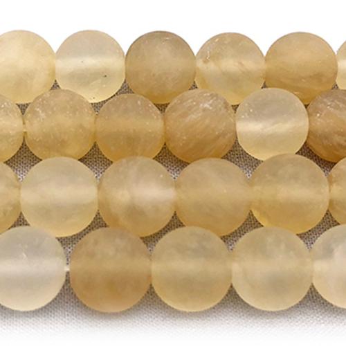 Crystal Round Beads, DIY & frosted, Jonquil 