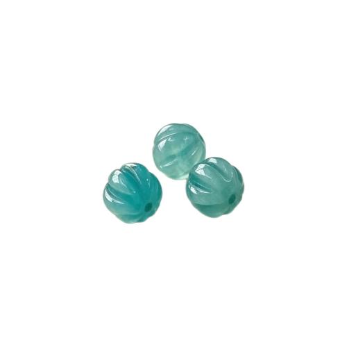 Single Gemstone Beads, Pumpkin, polished, DIY 10mm 