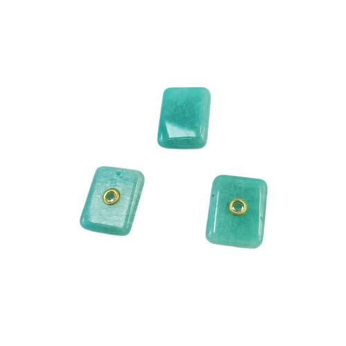 Gemstone Jewelry Pendants, Rectangle, DIY & with rhinestone 