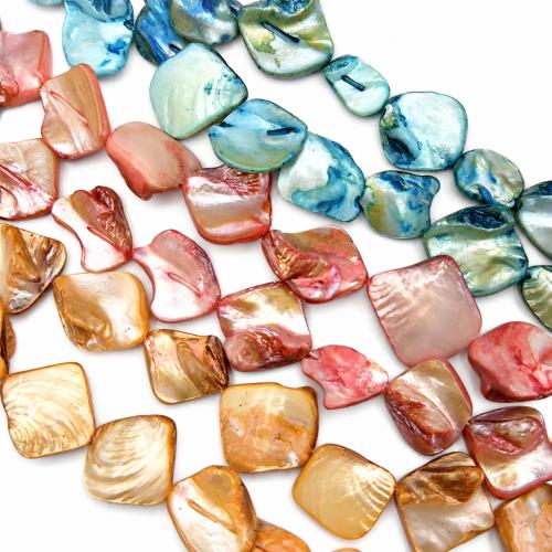 Dyed Shell Beads, DIY size 15-20mm Approx 38 cm 
