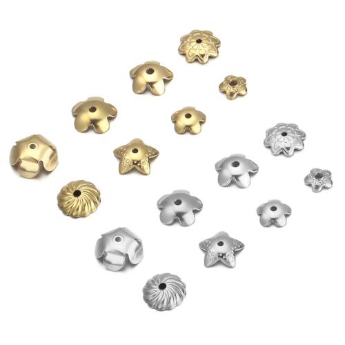 ステンレススチールビーズキャップ, 304ステンレススチール, メッキ, DIY & 異なるスタイルを選択, 売り手 パソコン