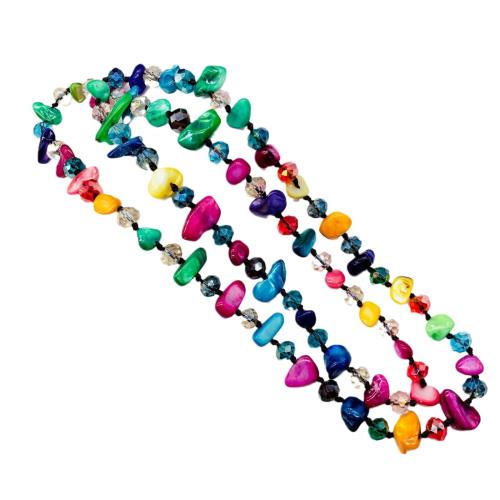 貝 ネックレス, ハンドメイド, ファッションジュエリー & 女性用, 無色, 売り手 パソコン