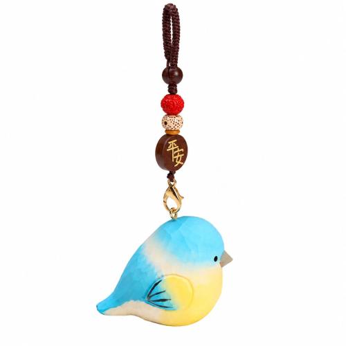 ウッド キークラスプ, 鳥, ハンドメイド, かわいい, 無色 売り手 パソコン