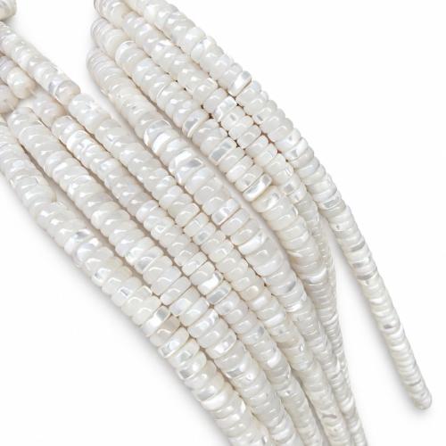 Natural Freshwater Shell Beads, polished, DIY 