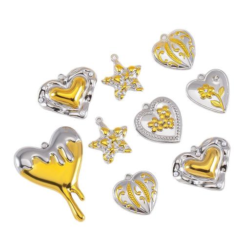 Pendentifs en acier inoxydable, Acier inoxydable 304, Placage, DIY & styles différents pour le choix, Vendu par PC
