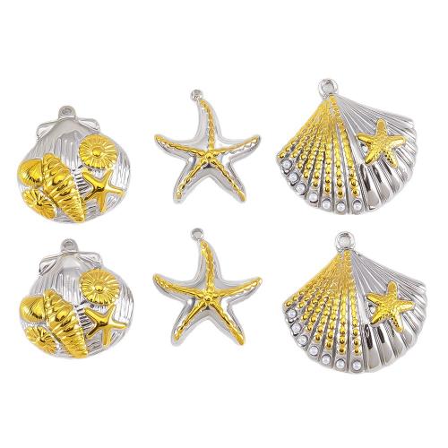 Pendentifs d'animaux en acier inoxydable , Acier inoxydable 304, Placage, DIY & styles différents pour le choix, Vendu par PC[