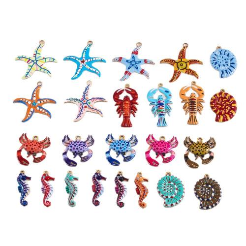 Pendentifs d'animaux en acier inoxydable , Acier inoxydable 304, Placage, conception océan & DIY & styles différents pour le choix & émail, Vendu par PC[
