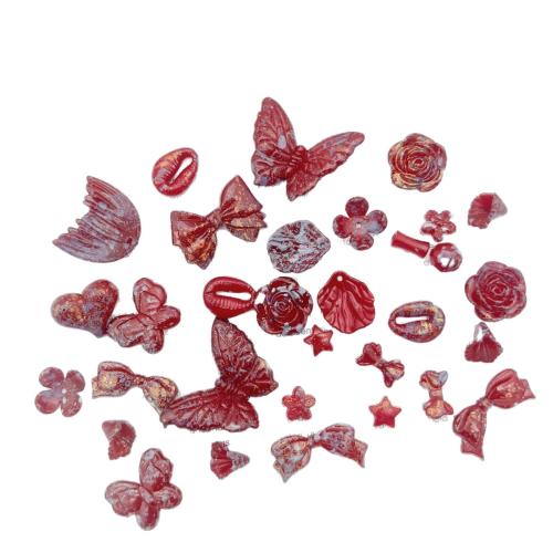 3D Nail Art Decoration, Acrylic, mixed pattern & DIY size 2-30mm 