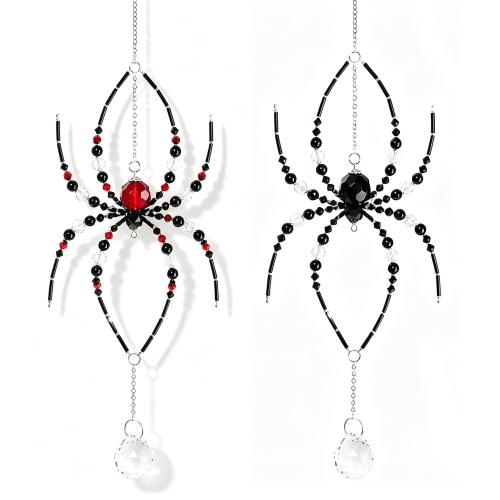 Crystal Hanging Ornaments, Spider, Halloween Design 