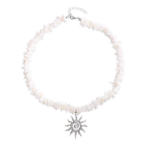 Shell Necklace, with Stainless Steel Pendant, with 5cm extender chain, plated, fashion jewelry & Unisex Approx 42 cm 