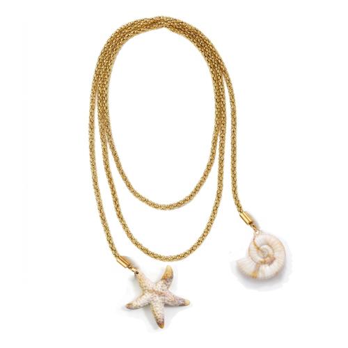 Collier en acier inoxydable Pull, avec Acrylique, Placage, bijoux de mode & pour femme, plus de couleurs à choisir Environ 130 cm, Vendu par brin