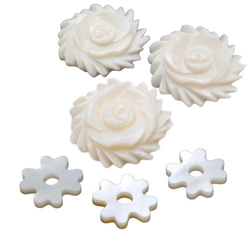 Natural White Shell Beads, DIY 