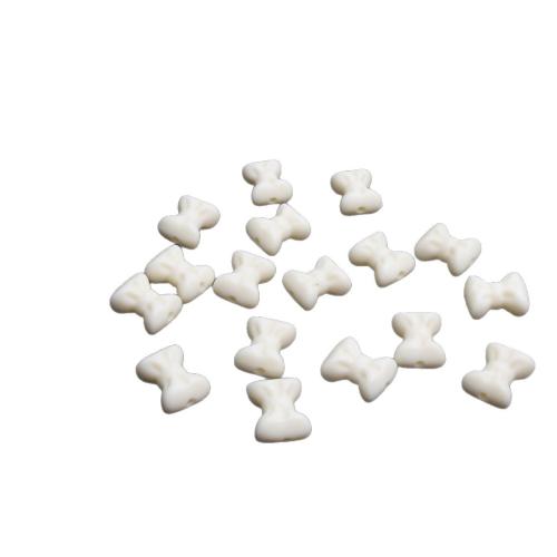 Harz Perlen Schmuck, Schleife, DIY, weiß, 12mm, 10PCs/Tasche, verkauft von Tasche